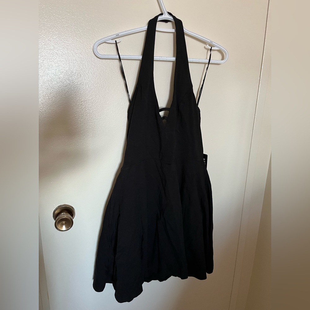 Express Halter Neck Romper Dress